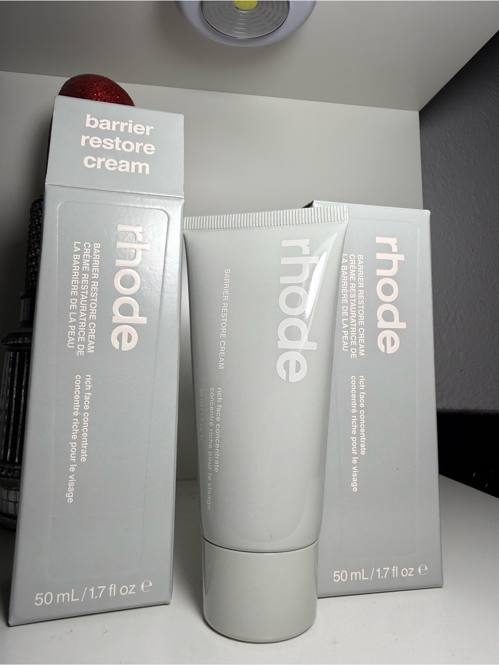 RHODE Barrier Restore Cream - Light Gray Tube